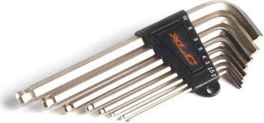 Xlc to-s33 inbussleutelset - 2-10mm - 8 delig - bolkop - zilver