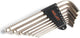 Xlc to-s33 inbussleutelset - 2-10mm - 8 delig - bolkop - zilver