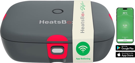 Faitron - heatsbox style + - electrische lunchbox - rvs - verwarmde lunchbox - voor warme maaltijden - verschillende compartimenten - met app - 220v