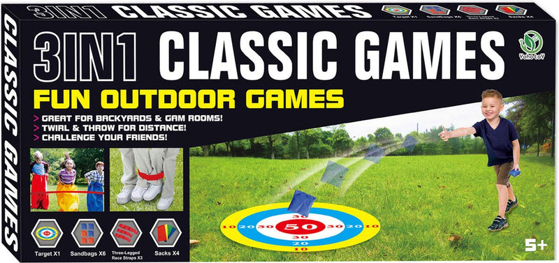 Load image into Gallery viewer, Lobbes speelgoed bv classic games outdoor 3in1 buitenspellen
