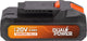 Powerplus dual power batterij powdp9021 - 20v, 2.0ah - accu voor 20v toestellen - led-stroomindicator - batterijplatform