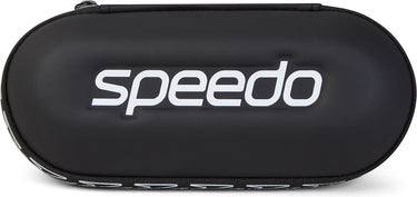 Speedo opbergdoos zwembril - hardcase beschermhoes voor zwembrillen duikbril - met afwateringsgaten - zwart