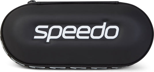 Speedo opbergdoos zwembril - hardcase beschermhoes voor zwembrillen duikbril - met afwateringsgaten - zwart