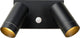 Lucide taylor - wandspot wandlamp binnen buiten - 2xgu10 - ip54 - bewegingssensor - zwart