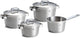 Bk conical profi pannenset 4-delig - 16 18 20cm - 0.9 1.5 2 3l - zonder pfas-vrije antikleeflaag - pannenset inductie - rvs kookpan - ovenbestendig tot 230°c - met deksel - zilver