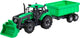 Cavallino tractor met lader en aanhang kiepwagen groen, schaal 1:32