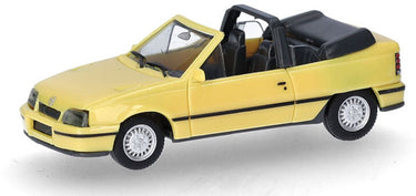 Herpa opel kadett e gsi cabrio, geel