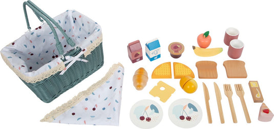 Small foot - picknickset met houten speeleten tasty, 26dlg.