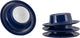 Gimex - solid line - eierdop - blauw wit - 4 stuks