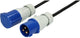Max hauri 163894 stroom verlengkabel blauw, zwart 1.5 m h07rn-f 3g 1,5 mm² oliebestendig, uv-bestendig, zuurbestendig
