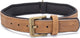 Beeztees balacron ax halsband hond - kunstleer - bruin - 38-48 cm x 25 mm
