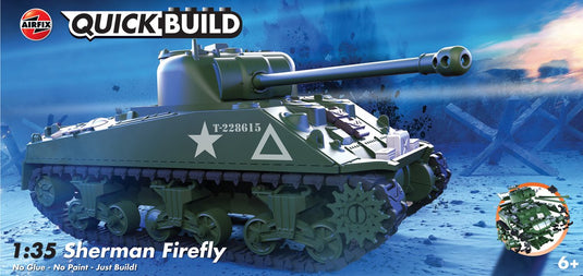 Airfix modelbouwpakket - j6042 quickbuild sherman firefly tank plastic - - modelbouw