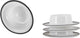 Gimex - linea line - eierdop - zwart - 4 stuks