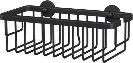 Tesa® tesa doucherek aluxx black matzwart badkamer zelfklevend zonder boren – 92x250x125mm