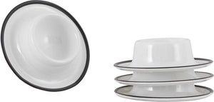 Gimex - linea line - eierdop - zwart - 4 stuks