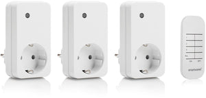 Smartwares sh4-99573 schakelaar set – 4-delig – plug connect – 3 draadloze stekkers met afstandsbediening - alleen geschikt voor nederland