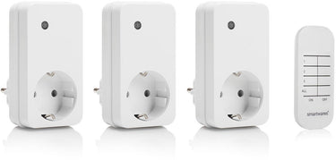 Smartwares sh4-99573 schakelaar set – 4-delig – plug connect – 3 draadloze stekkers met afstandsbediening - alleen geschikt voor nederland