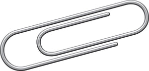 Kangaro paperclips - 30 mm - rond - 1000 stuks - verzinkt