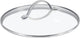 Greenpan universele glazen deksel 20cm - transparant - verhard glas - rvs