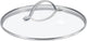 Greenpan universele glazen deksel 30cm - transparant - verhard glas - rvs