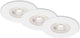 Briloner - set van 3 led inbouwspots - dimbaar - badkamerverlichting - ø9 cm - ip44 - 5w - 460 lm - 3.000 k - wit