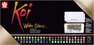 Sakura koi water colors studio set | 72 halve napjes