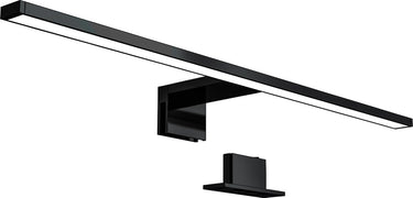 B.k.licht - led spiegellamp - zwart - badkamerlamp - spiegelverlichting - l:60cm - ip44 - 4.000k - 8w led