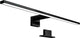 B.k.licht - led spiegellamp - zwart - badkamerlamp - spiegelverlichting - l:60cm - ip44 - 4.000k - 8w led