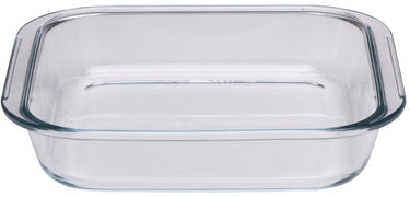 Alpina glazen ovenschaal rechthoekig - ovenschotel - 1,8 l - ovenbestendige schaal 25,5 x 23 x 5 cm
