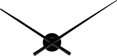 Nextime hands – wandklok – 70 cm – metaal – zwart