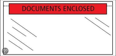 Raadhuis paklijstenvelop - 225x165mm - a5 - documents enclosed - 1000 stuks - rd-310502