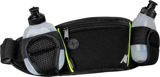Rucanor bottle belt - drinkgordel inclusief 2 drinkflessen - zwart