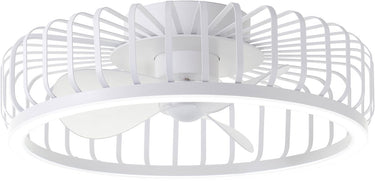 Brilliant capo - plafondventilator - met verlichting - ø 48 cm - led 36w - cct - 2700k-6500k - dimbaar - wit - zeer stil