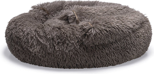 Beeztees yala - hondenmand - pluche - bruin - dia. 60 cm