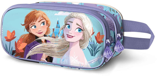 Karactermania - disney - frozen 2 -potloden etui - pennenetui - dubbele rits - frozen 2 lente