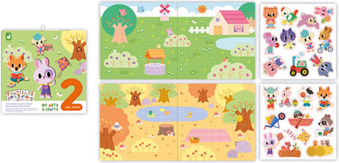 Janod - my arts crafts - herbruikbare stickersset