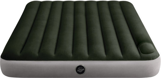 Intex queen dura-beam downy luchtbed met ingebouwde voetpomp - 203x152x25cm