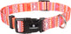 Flamingo syb - halsband honden - halsband syb oranje roze wit m 40-55cm 20mm - 1st - 127998 - 1st
