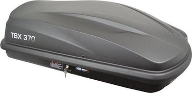 Twinny load dakkoffer tbx 370 – inhoud 370 liter - maximaal draagvermogen 75kg – afsluitbaar centrale 1 punts vergrendeling – u beugel bevestiging - afmeting 138x78x36cm