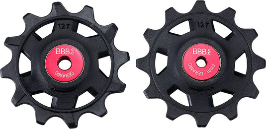 Bbb cycling rollerboys ceramic 12t sr-xplr – keramische derailleurwieltjes – keramische lagers – geschikt voor sram xplr 12-speed – zwart - bdp-20x