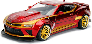 Jada toys - marvel ironman 2016 chevy camaro ss - 1:24 - die-cast - vanaf 8 jaar - speelgoedvoertuig