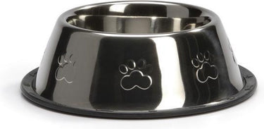 Beeztees steeldish - hondenvoerbak - antislip - 0,9l
