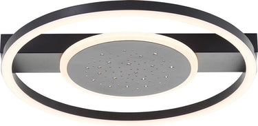 Brilliant reno - plafondlamp - led 26w - 3000k - zwart