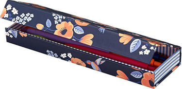 Kangaro pennen etui flowers karton k-90192