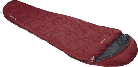High peak tr 300 - mummieslaapzak - donkerrood grijs