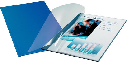 Leitz soepele inbindomslagen - 3,5 mm - 10 stuks - blauw