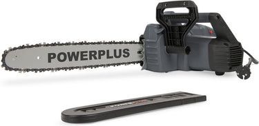 Powerplus elektrische kettingzaag poweg10110 - elektrische snoeizaag van 2200 w, zaagblad van 40 cm, automatische kettingsmering, tuingereedschap