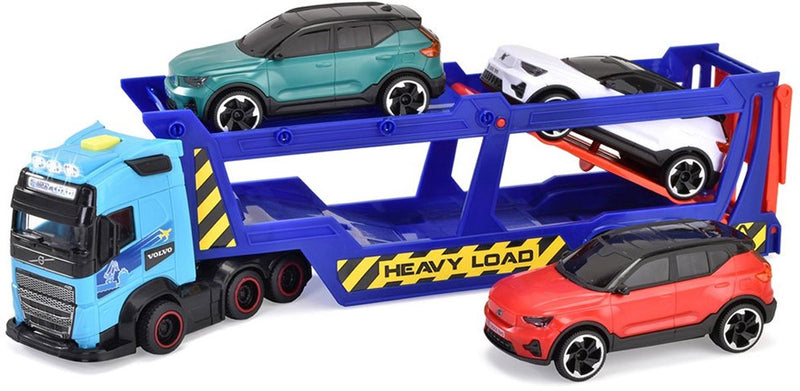 Load image into Gallery viewer, Dickie toys - car transporter - volvo - vrachtwagen met aanhangwagen - licht en geluid
