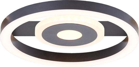 Brilliant maureen - plafondlamp - led 12w - 3000k - zwart