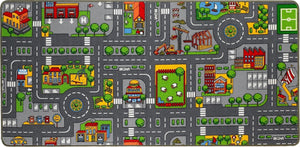 Paradiso home entertainment speeltapijt duo 80x120cm - ( straatplattegrond en boerderij aan de andere kant )
